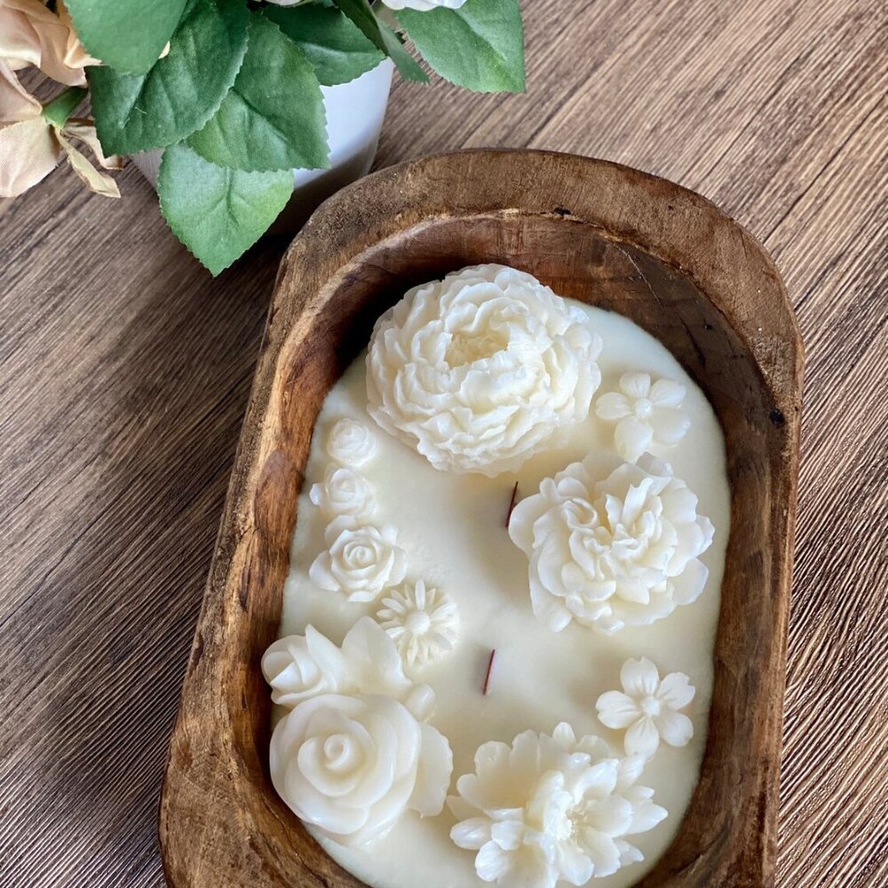 Botanical Garden Scented Dough Bowl Candle